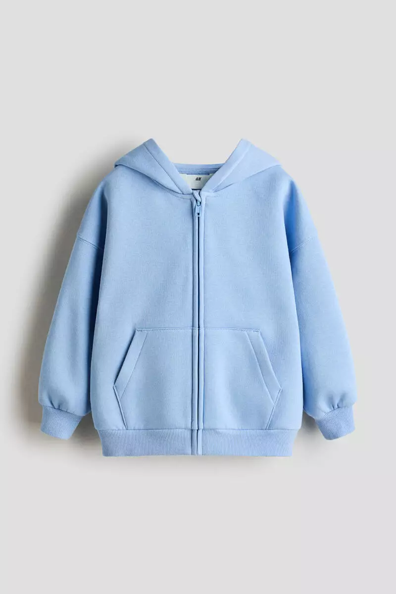 Oversized zip-through hoodie