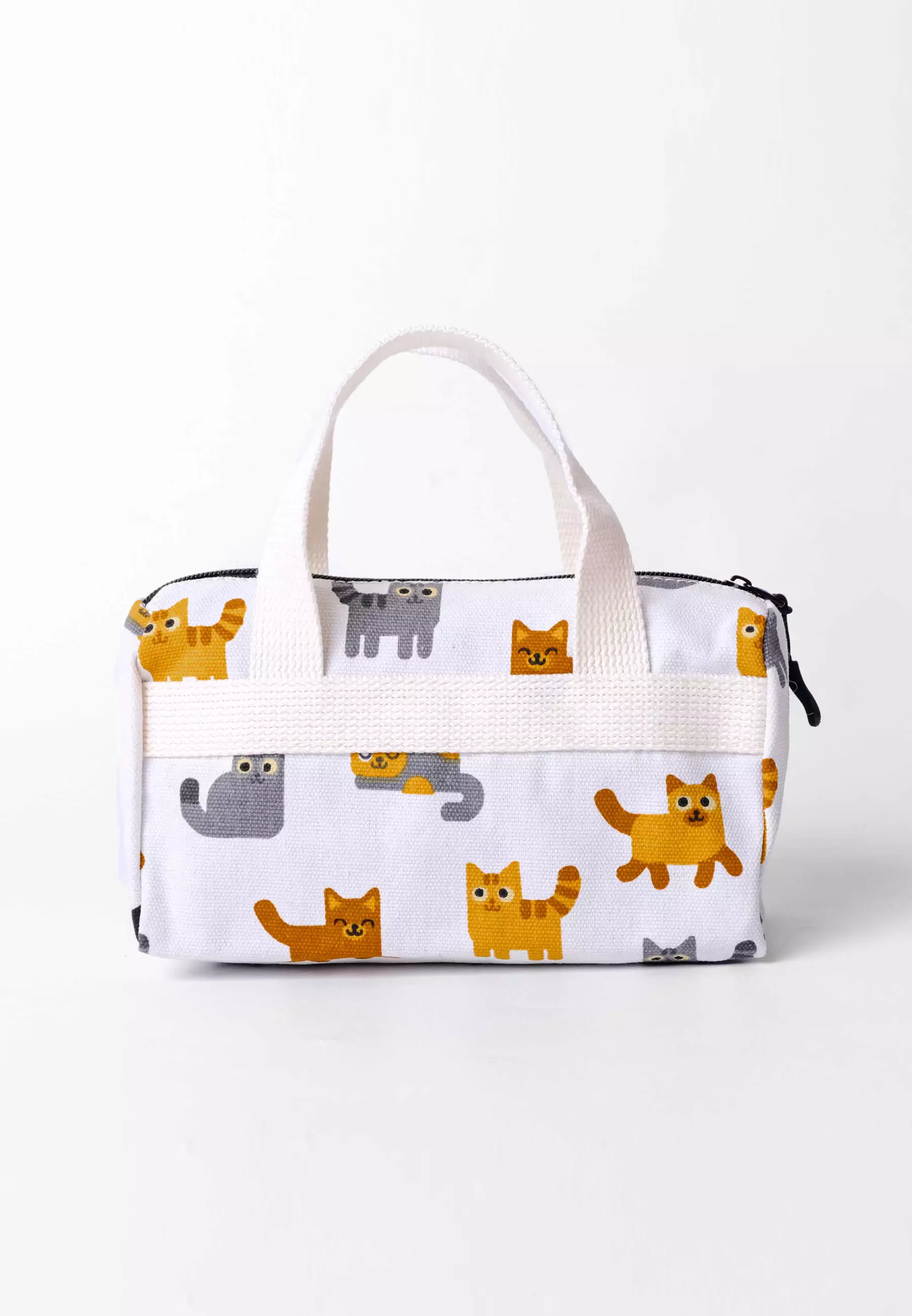 Pamole Pouch Kosmetik Bahan Kanvas Penutup Resleting - PMU Kucing