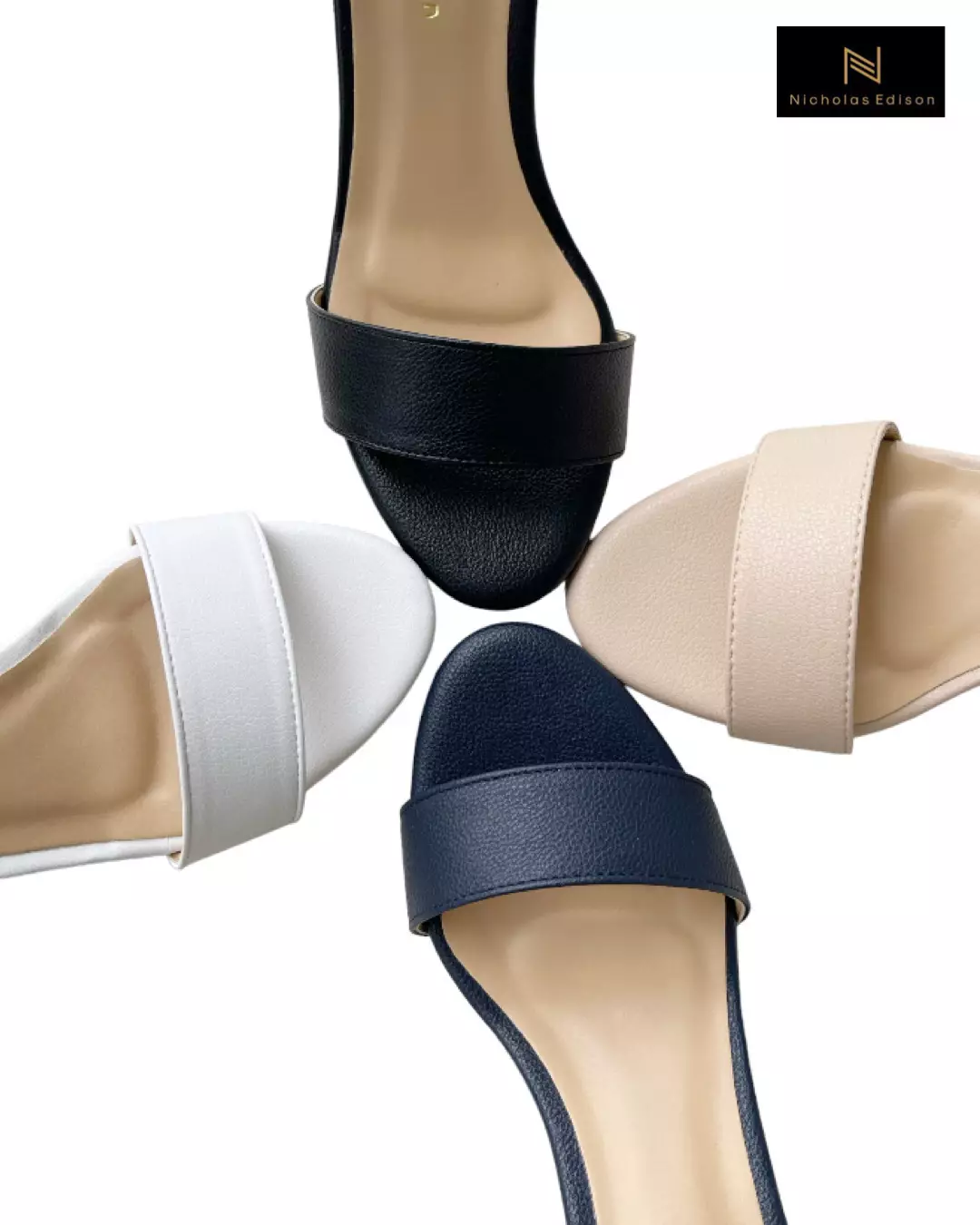 Nicholas Edison Heel Vara White