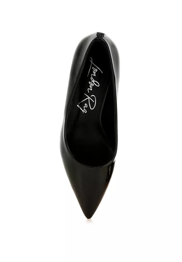 Pointed Toe Fantasy Heel Pumps in Black