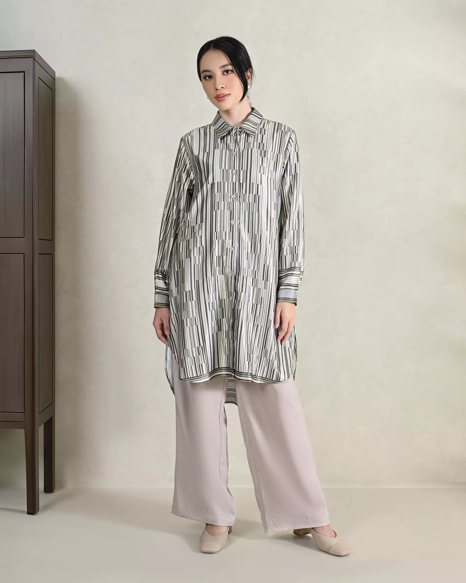 Geulis.id VALIA TUNIC - Grey