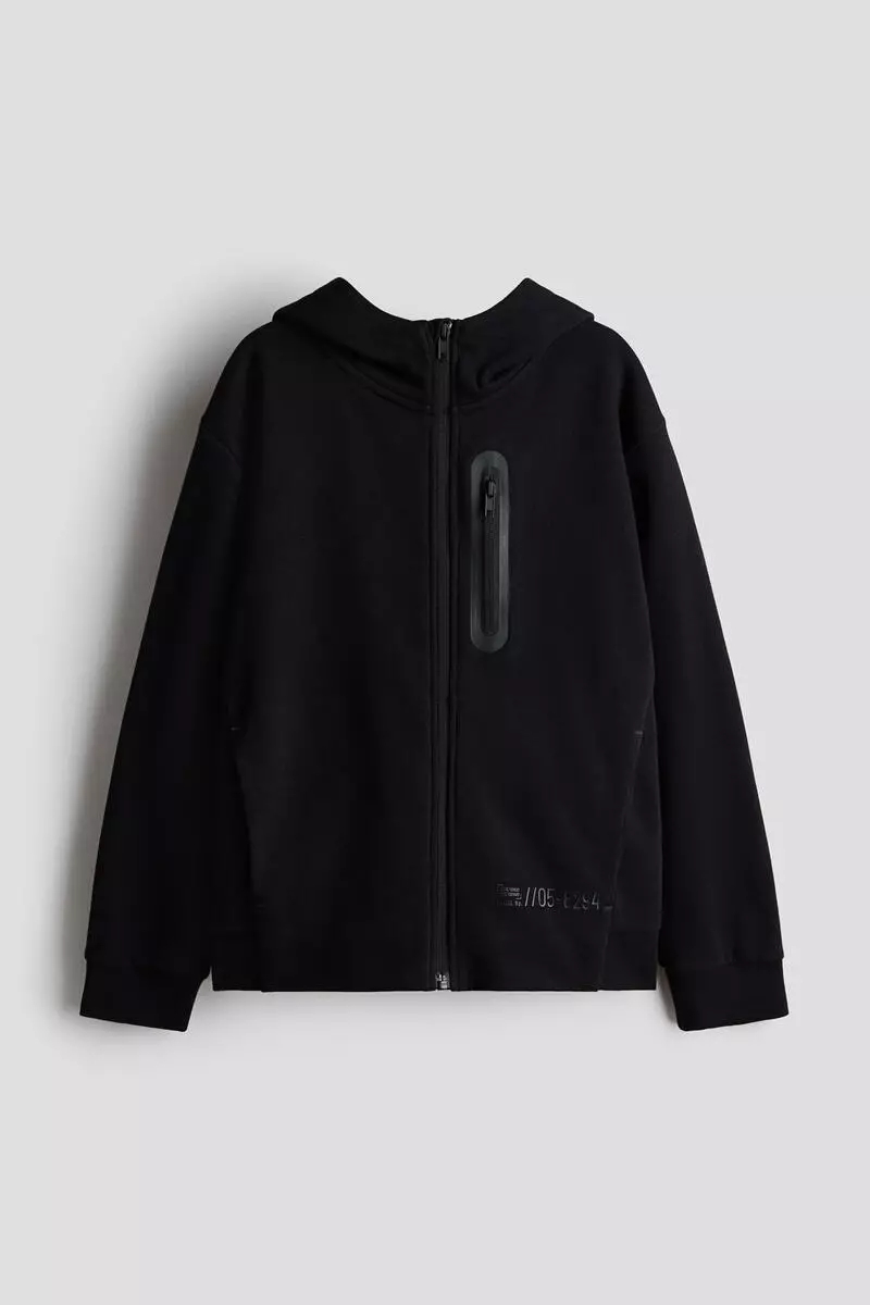 Zip-through hoodie