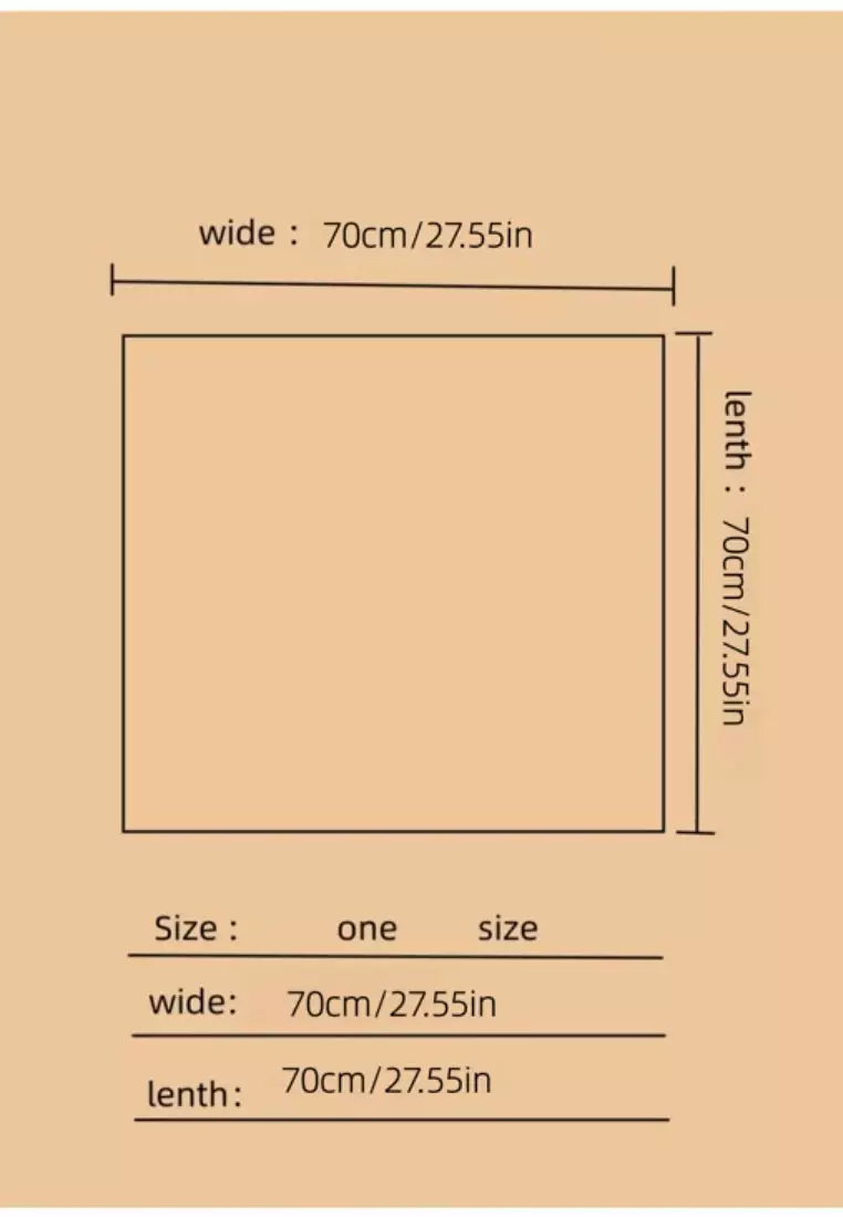 Aksesoris Scarf Paradise Checks Motif Silky Square Satin Scarf Segi Empat Ukuran Kecil Black & white