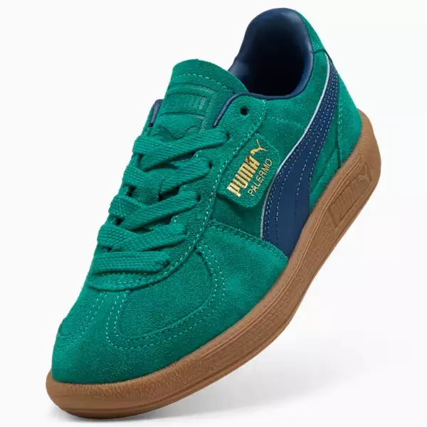 PUMA Palermo Jr 39727135 - Sepatu Anak (Hijau)