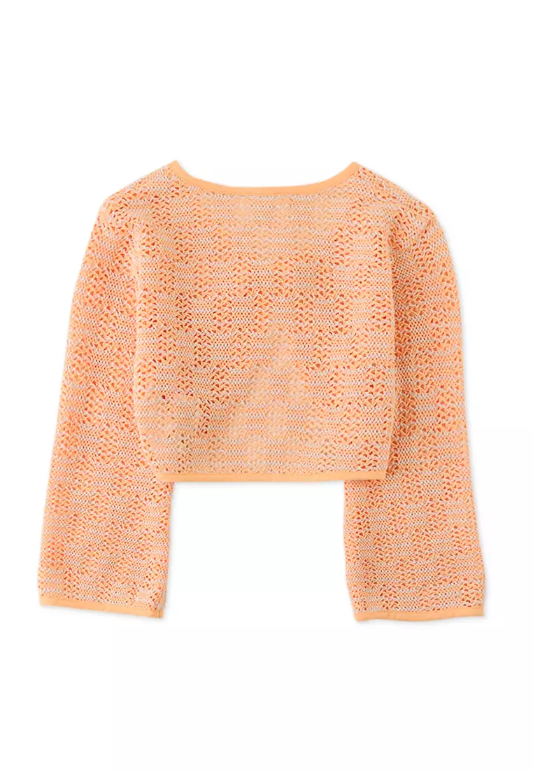 Girls Crochet Lace Cardigan