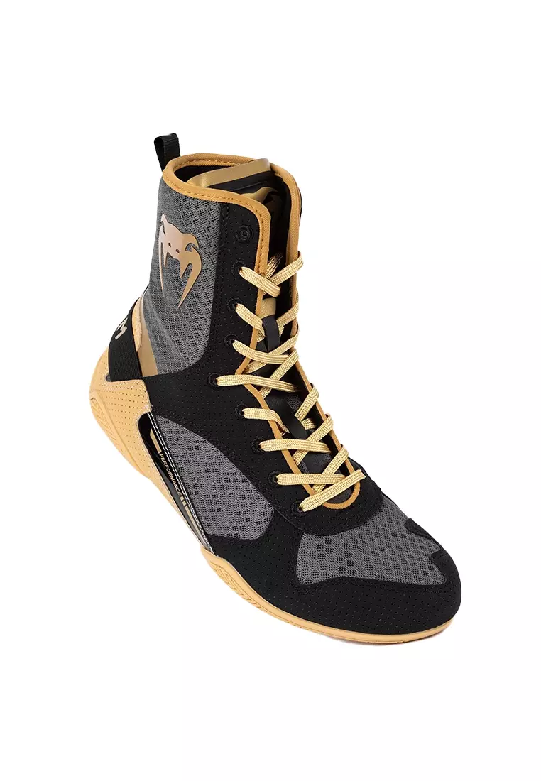 Venum Elite Boxing Shoes - Black/Beige
