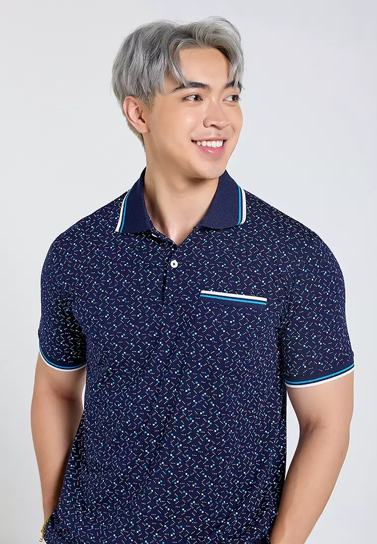 Printed Collar T-Shirt for Men