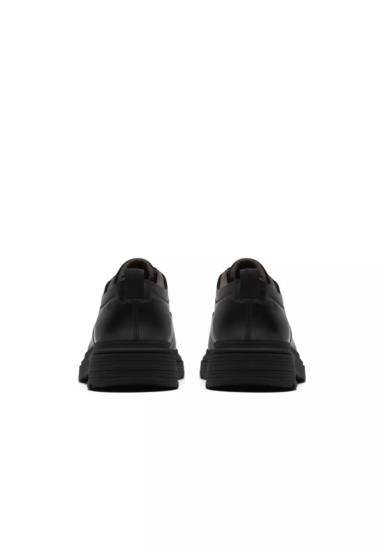 Mens Badbury Lace Derby Shoes - Black Leather
