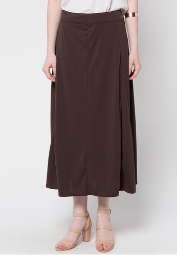Solid Knitted Drape Skirt 018