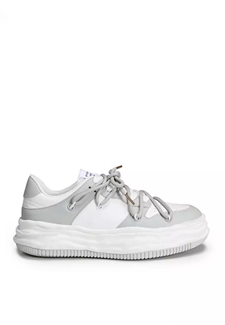 Discount on Twenty Eight Shoes  shoes - SKU: VANSA Double-strap Cow Leather Platform Sneakers  VPW-T66883