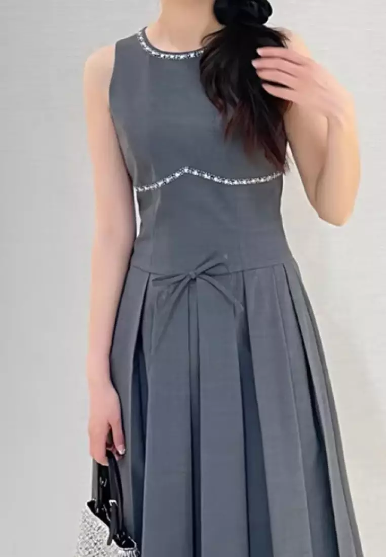 Fashionable new jewel decorated vest dress K061710