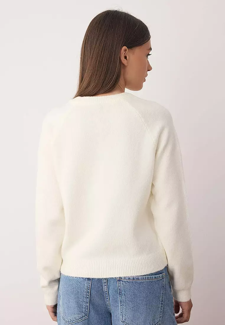 Cherry Accessory Detailed Cardigan