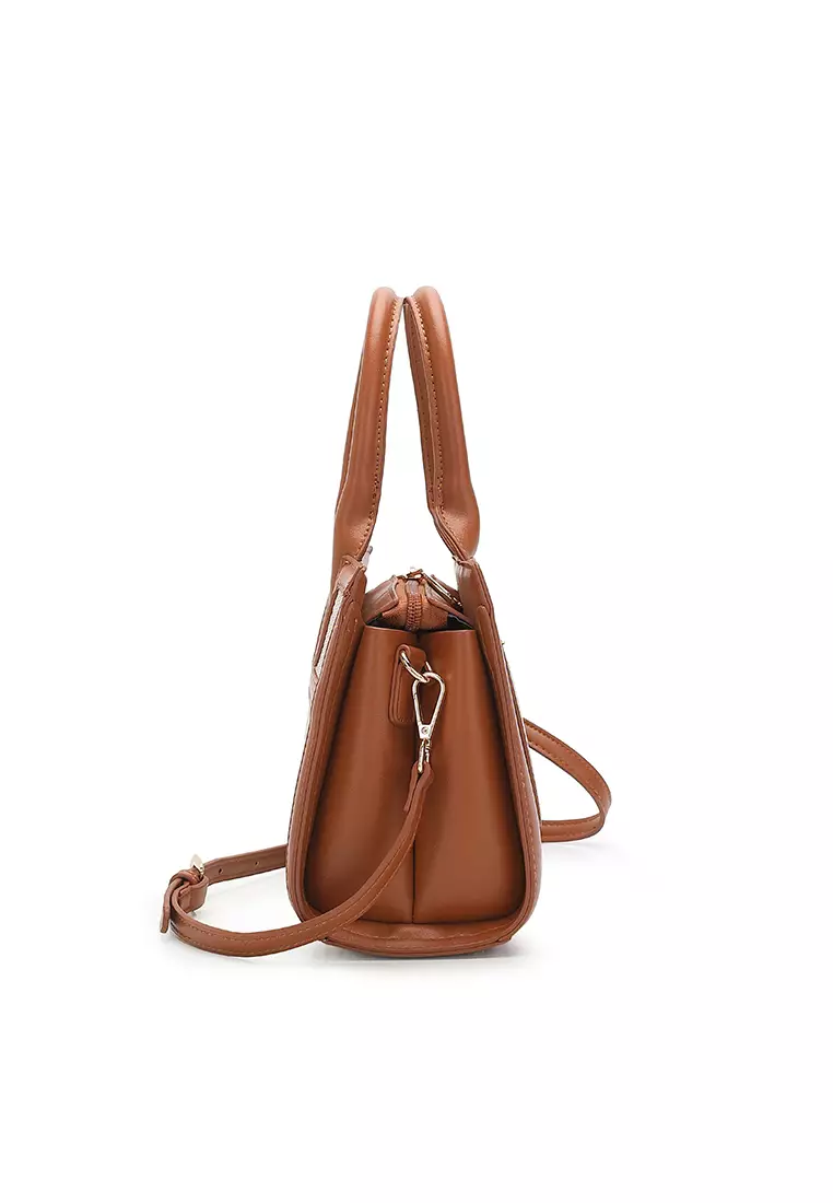 Women's Top Handle Bag / Sling Bag / Crossbody Bag / Shoulder Bag (Tas Tangan Wanita / Tas Selempang Wanita / Tas Bahu Wanita) - Putih