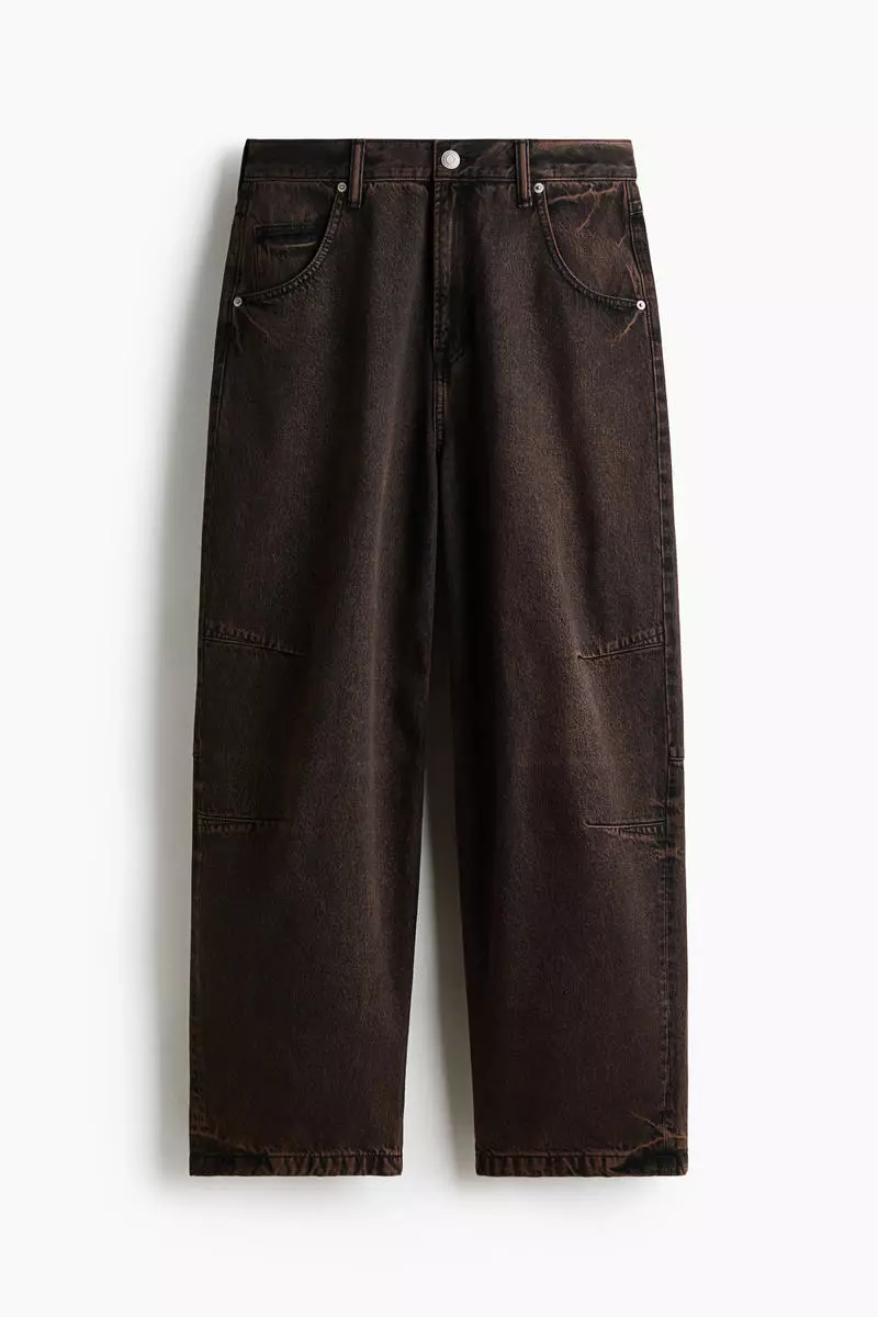 Baggy darted jeans
