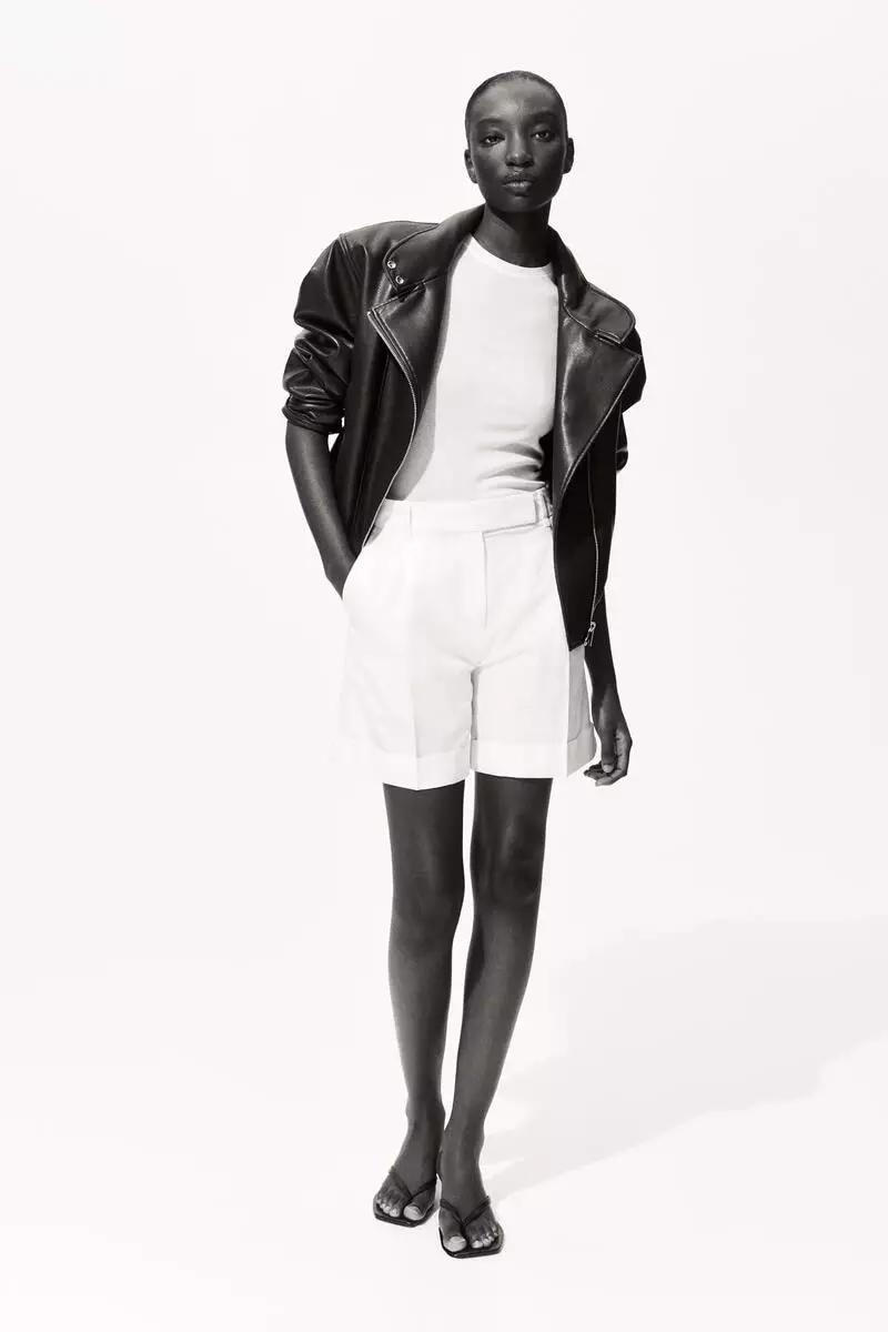 Tailored linen-blend shorts