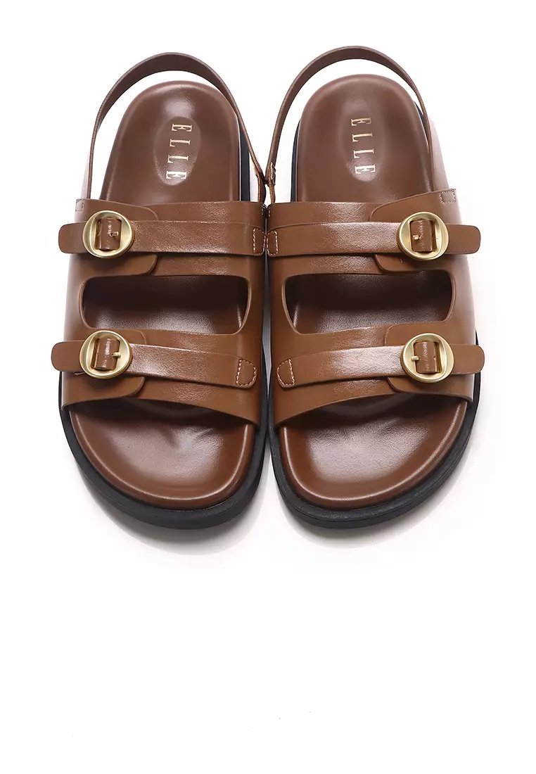 Manon Comfy Fit Footbed Microfiber Leather Sandals