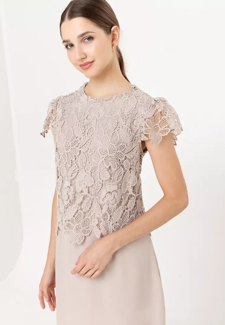 Buy BADOMODA Ceriza Midi Lace Top Twofer Dress 2026 Online | ZALORA  Philippines