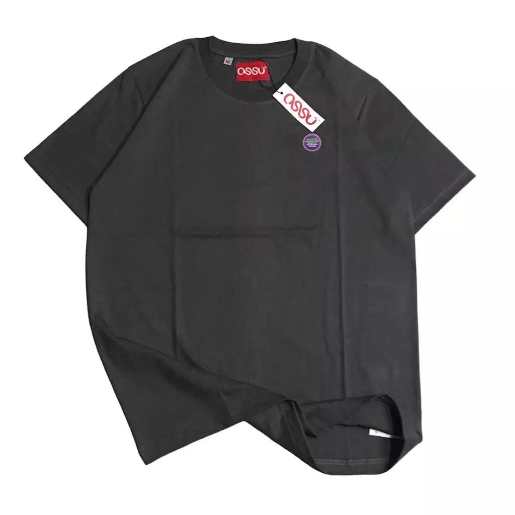 Ossu T-Shirt Basic Colour | Kaos Polos Warna Abu Abu | Cotton Combed