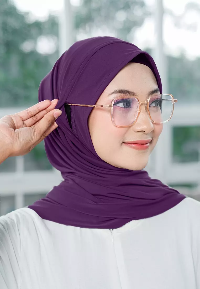 HIJAB INSTAN ZENYA - DARK PURPLE