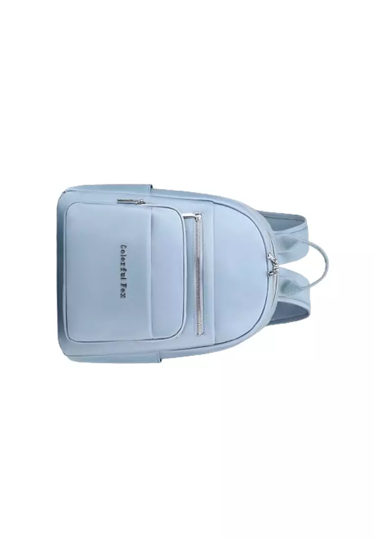 Tas Ransel Wanita Backpack Wanita Remaja Tas Bahan Anti Air BAEOS ORIGINAL - Light Blue