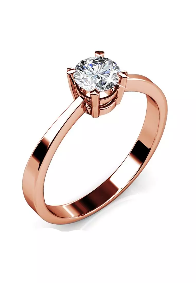 KRYSTAL COUTURE Solitaire Ring Embellished with SWAROVSKI® crystals