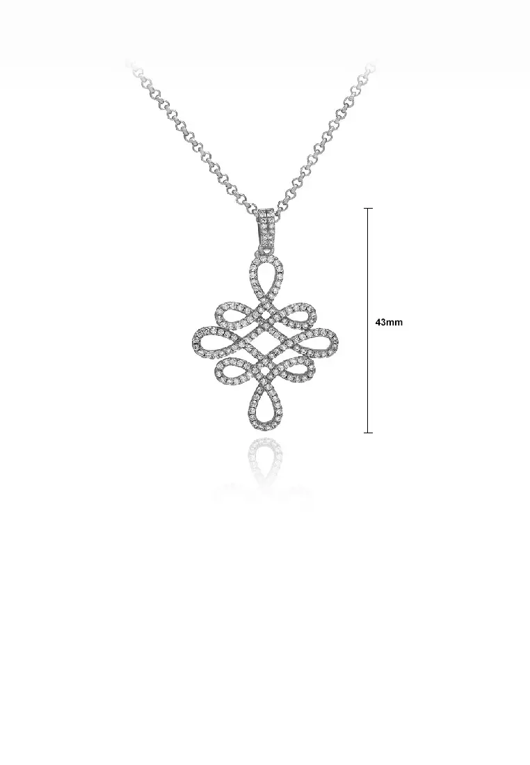 Chinese top knot necklace
