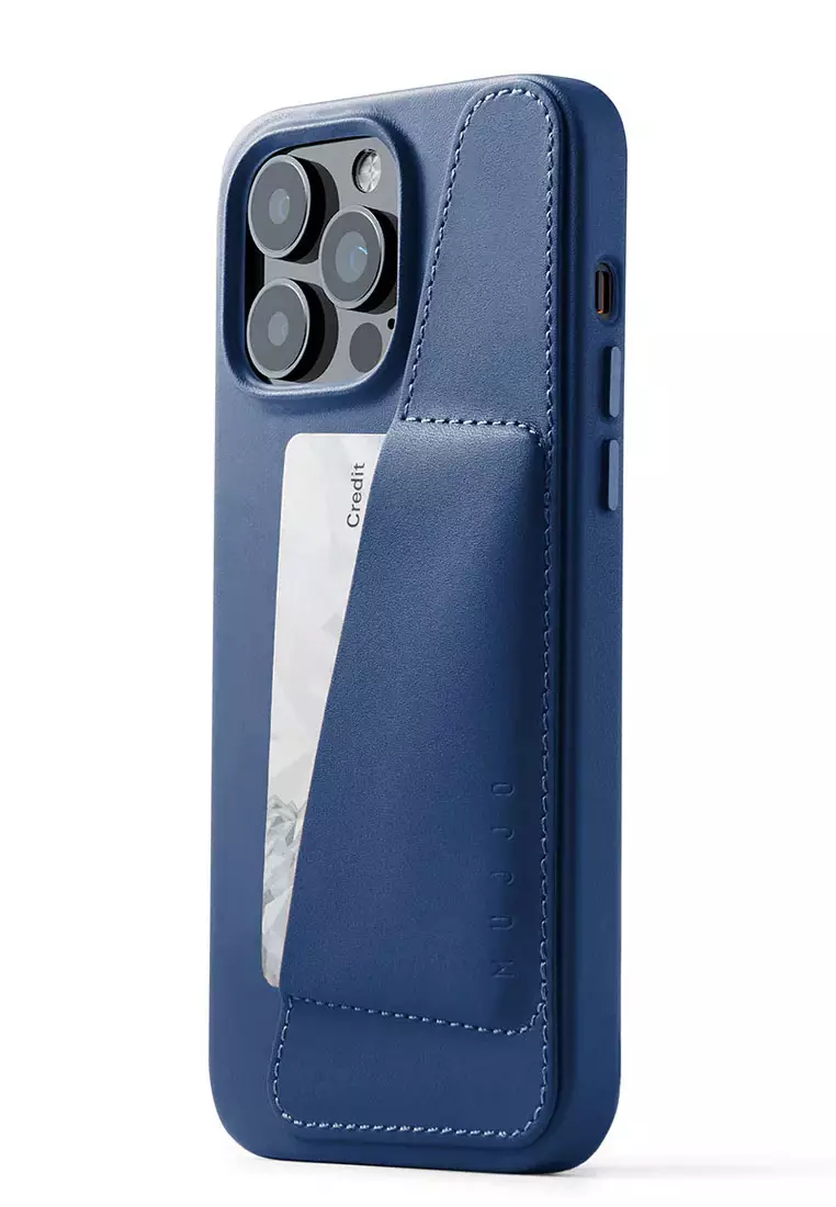 Jual Mujjo Mujjo Leather Wallet Case for iPhone 14 Pro Max Monaco