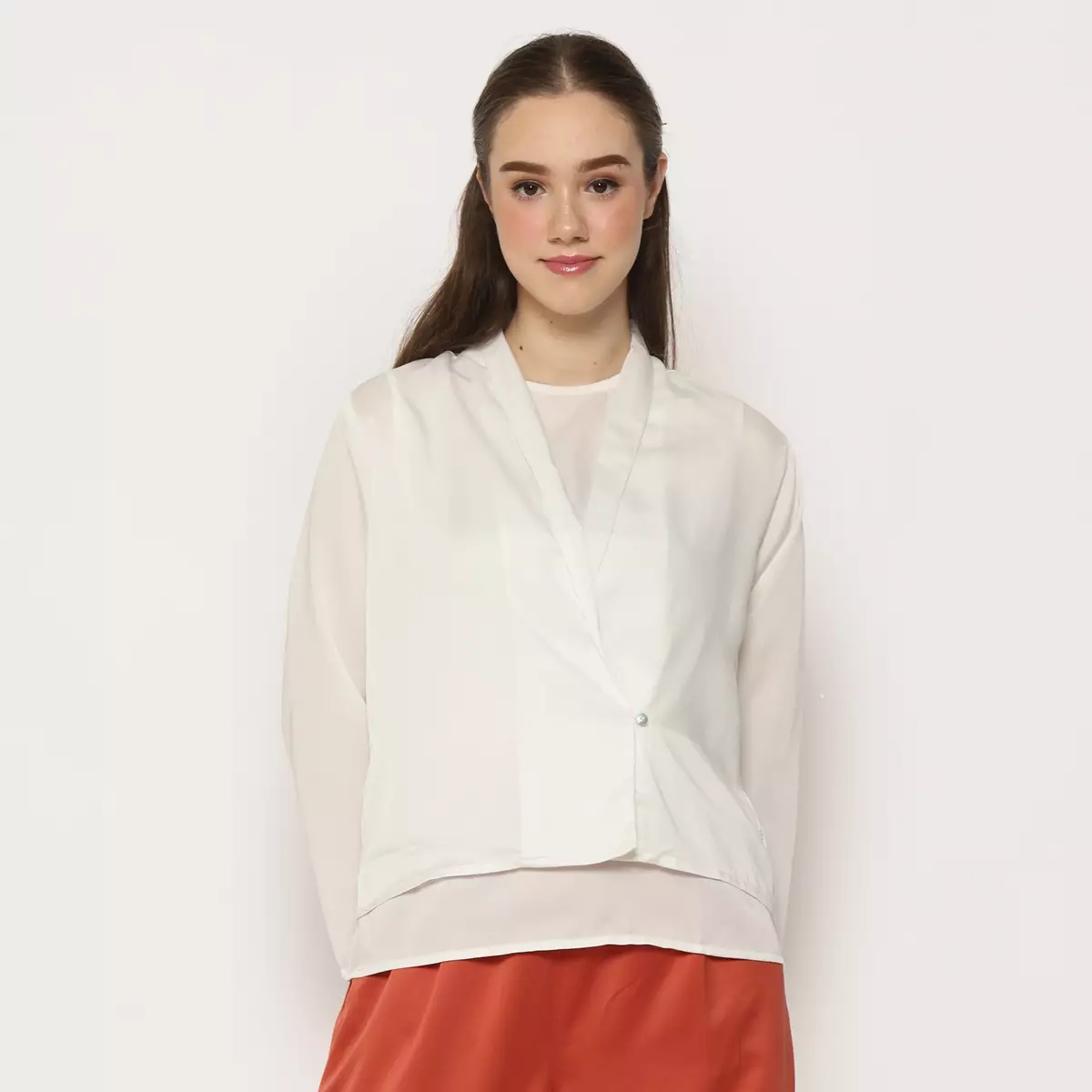 Abrina Cardigan White