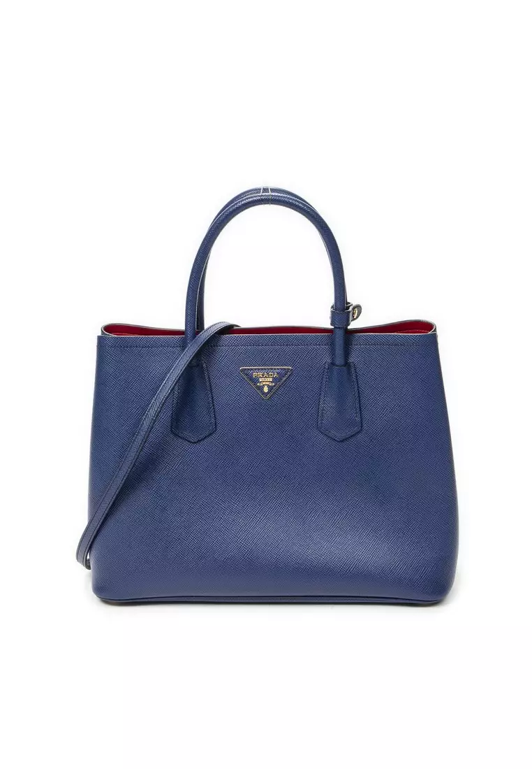 Buy Prada Pre-Loved Cuir Double Handle Tote 2026 Online | ZALORA