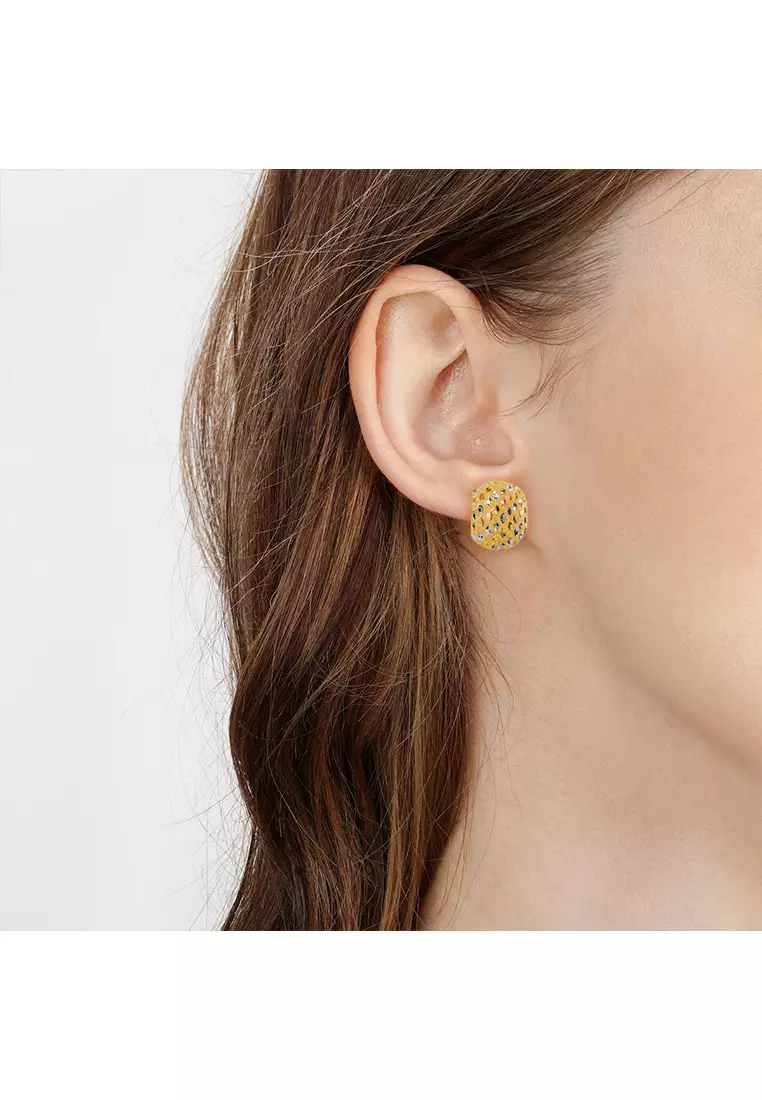 375/9K Gold Clip Earrings S201A
