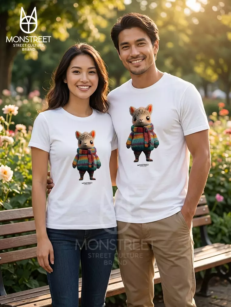 Monstreet Kaos Katun Combed 24S Grafis Reguler Fit Putih Tshirt UTR85 Cotton Combed 24S Graphic Tshirt Regular Fit White Tshirt