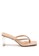 London Rag beige Nude Crystal Lined Thong Block Heeled Sandals A4281SH1CEF029GS_1
