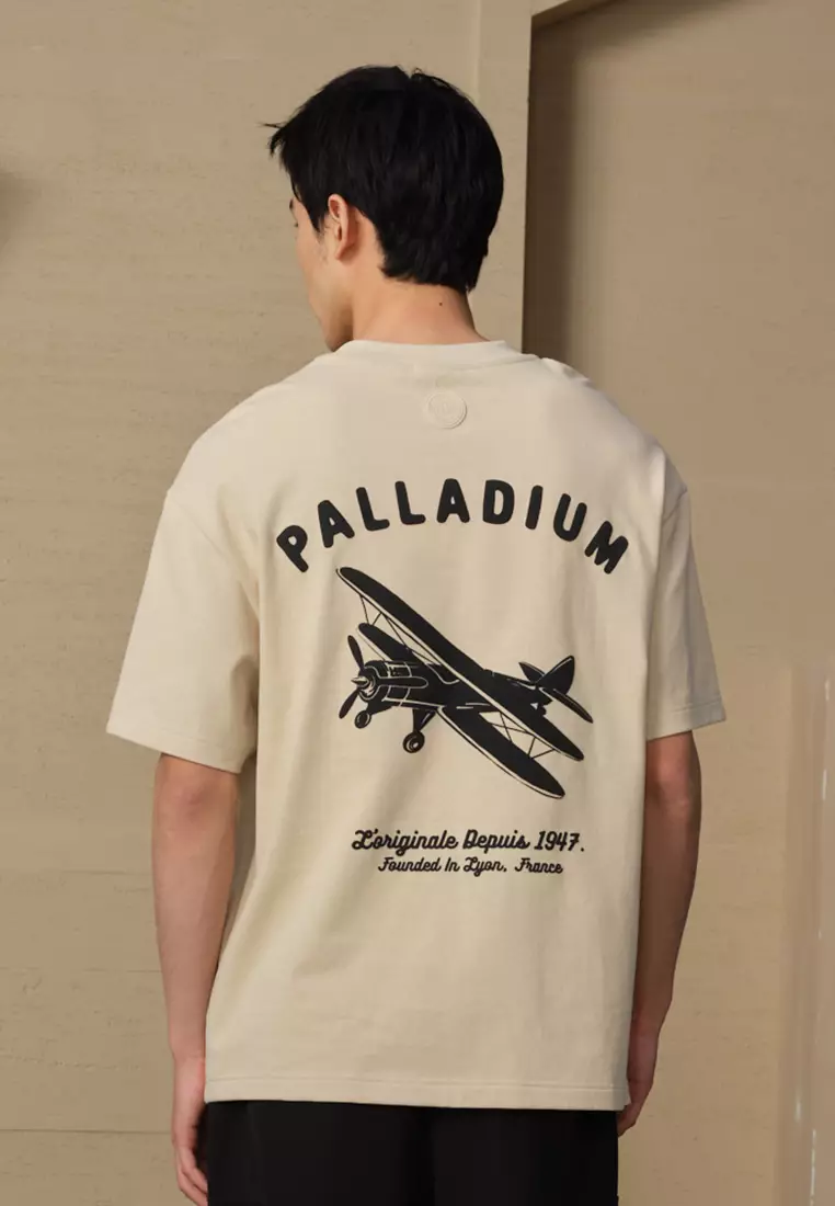 MEN'S PALLADIUM LOGO LOOSE FIT COTTON T-SHIRT