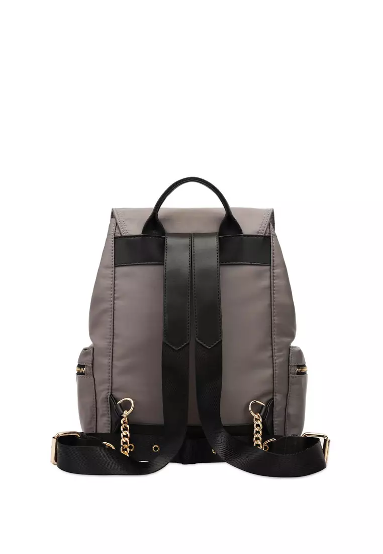 Women's Top Flap Backpack (Tas Ransel Wanita / Tas Punggung Wanita) - Abu-Abu