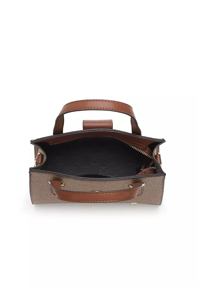 Women's Top Handle Bag / Sling Bag / Crossbody Bag / Shoulder Bag - Brown