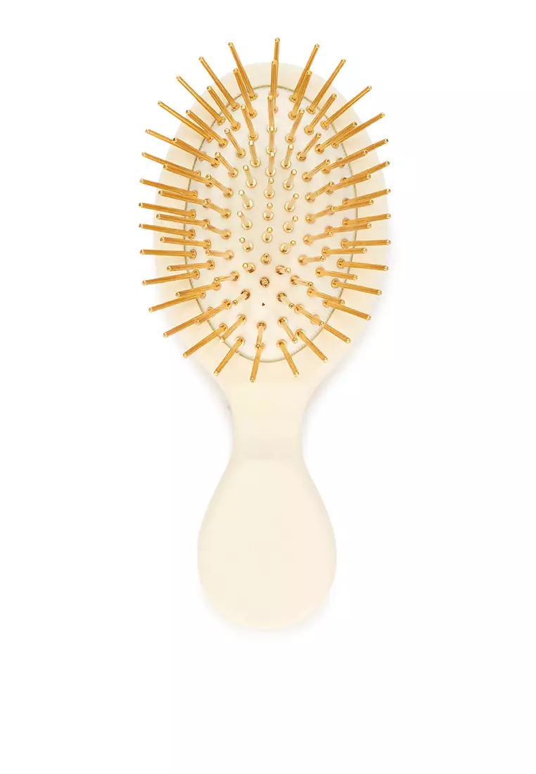 Qmini Beechwood Golden Hair Brush