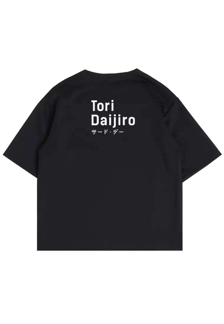 MTJ32 Kaos Oversize Distro Pria Tori Daijiro Hitam