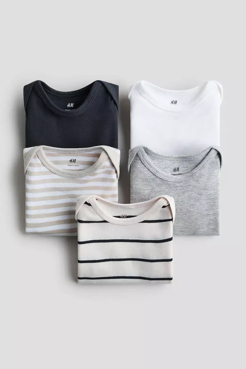 5-pack cotton bodysuits