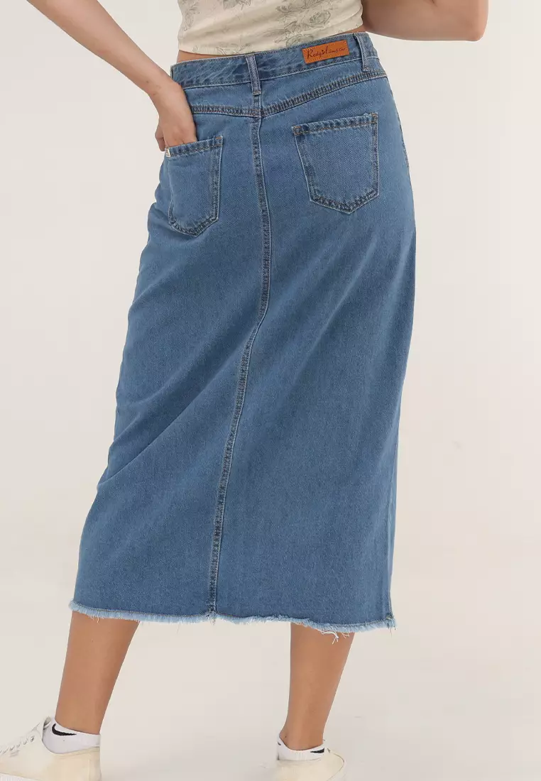 Denim Maxi Skirt Ladies