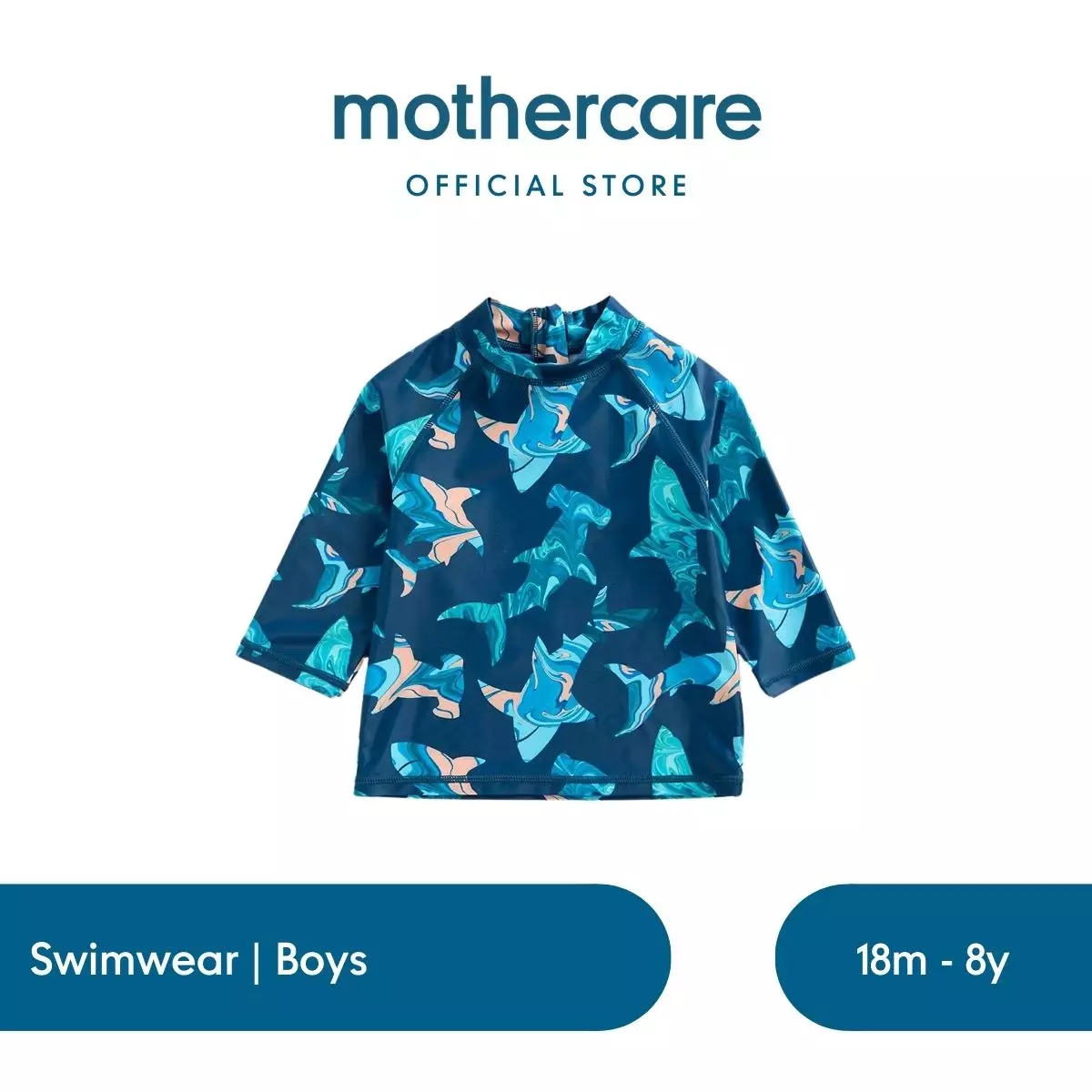 Jual Mothercare Mothercare Shark Sunsafe UPF50+ Rash Vest - Baju Renang ...
