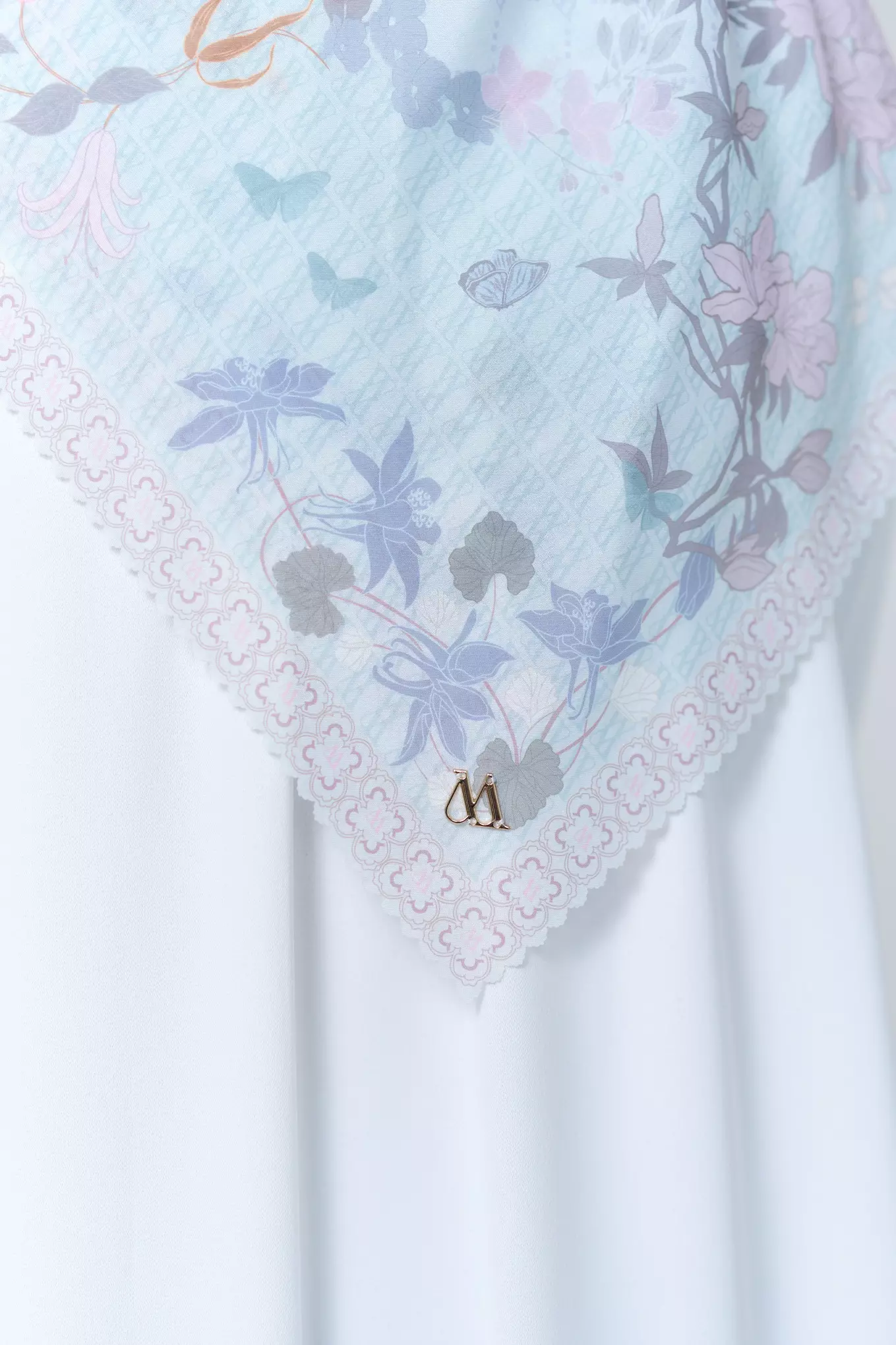 MFMW Floretta Scarf - Kerudung Segi Empat Premium Motif - Pale Green