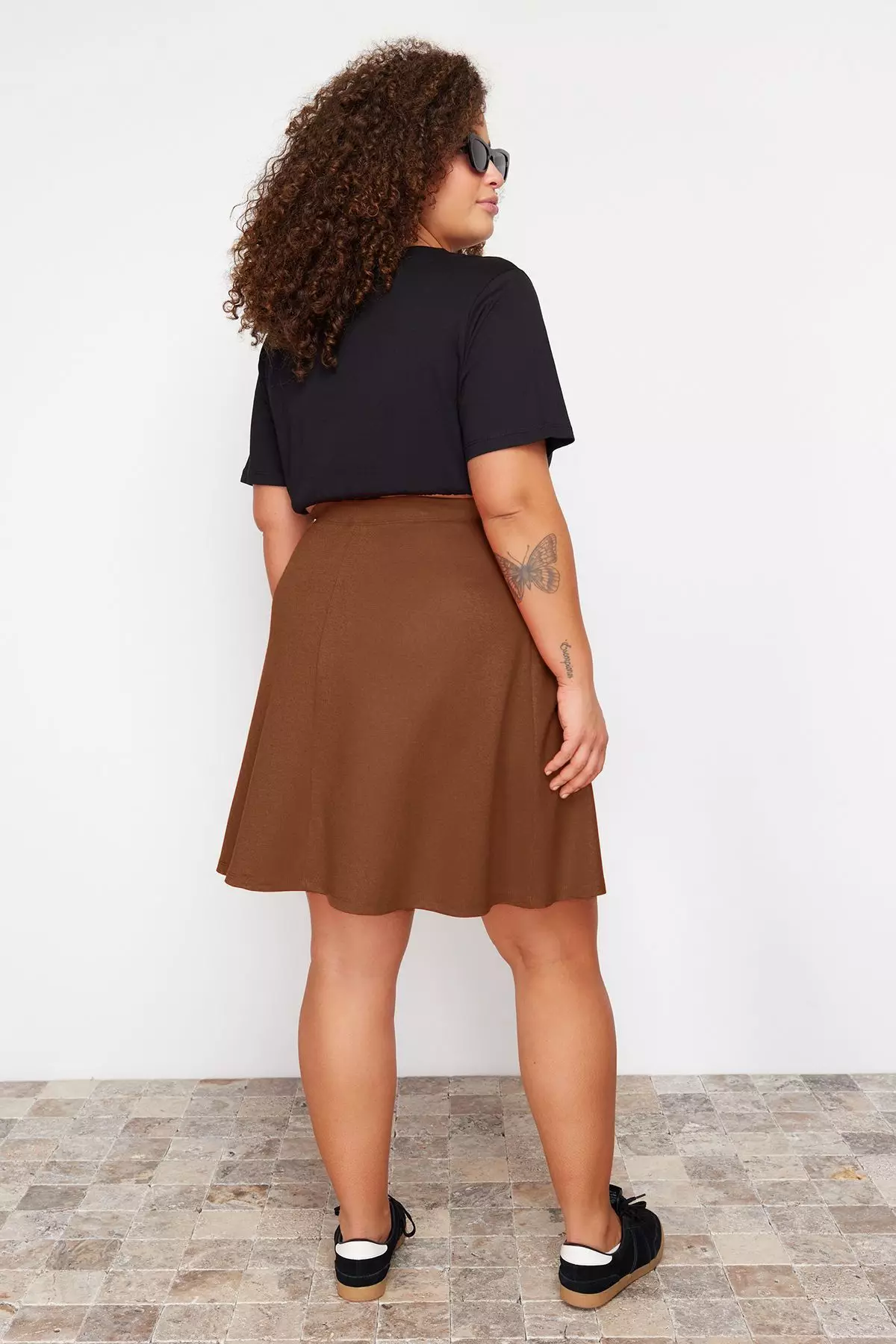 Buy Trendyol Plus Size High Waist Mini Skirt 2025 Online ZALORA
