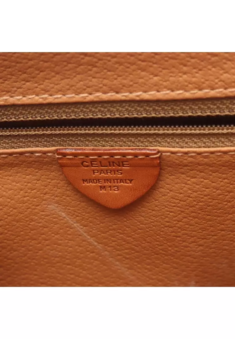 Buy CELINE Pre-Loved Celine Macadam Shoulder bag PVC leather Brown