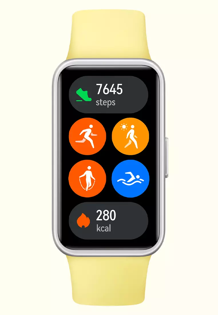 HUAWEI Band 9 Smartband | Comfort Wear | Sleep Health | 14 days Battery - Lemon Yellow