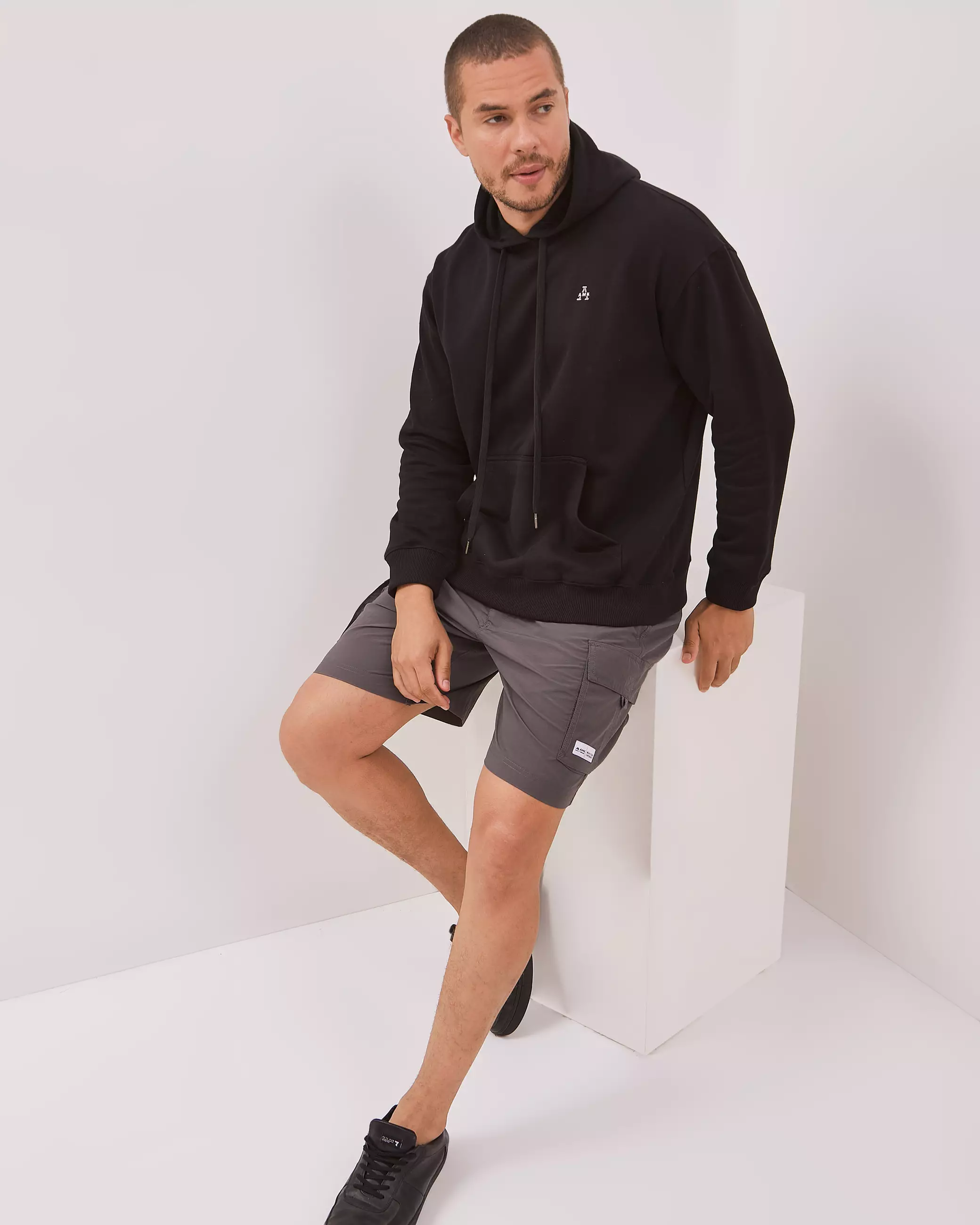 AMK Hoodie Panjang Pria JC Rayder L/S Black