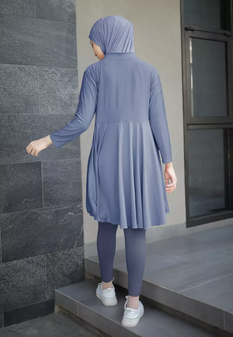 Zelena - Atasan Olahraga Wanita Ivy Longsleeve Tunic Bigsize