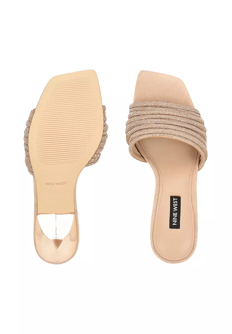 Buy Nine West Harbor Heeled Slide Sandals Light Natural 2024 Online | ZALORA Philippines
