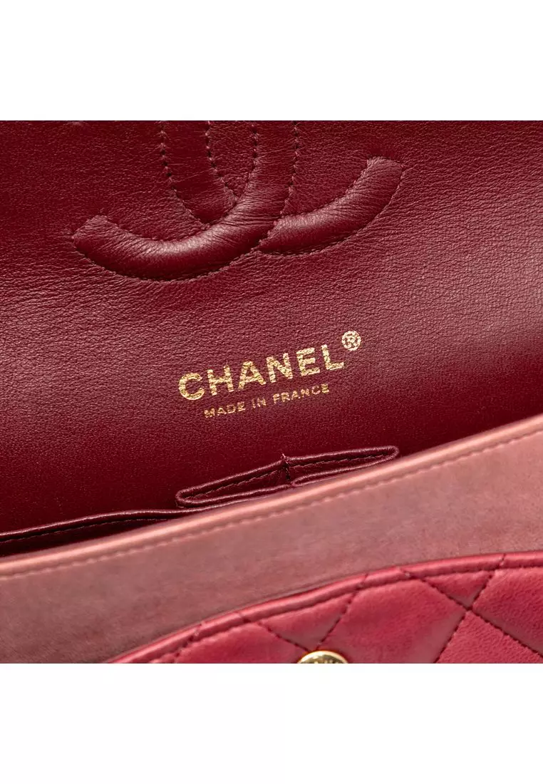 Pre-Loved Chanel Medium Classic Lambskin Ombre Double Flap