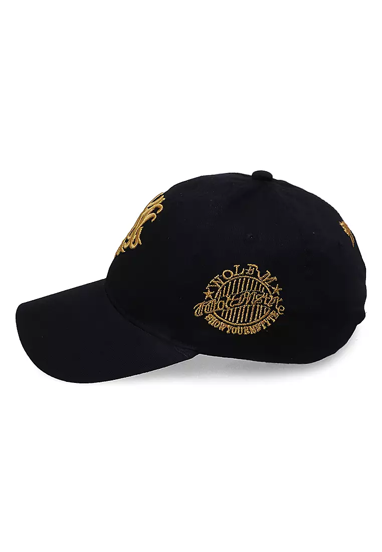 Drsh Cap Basebal Unisex Colorado Sport Casual Comfortable Resizable Strap Material Cotton ORIGINAL - Black Gold