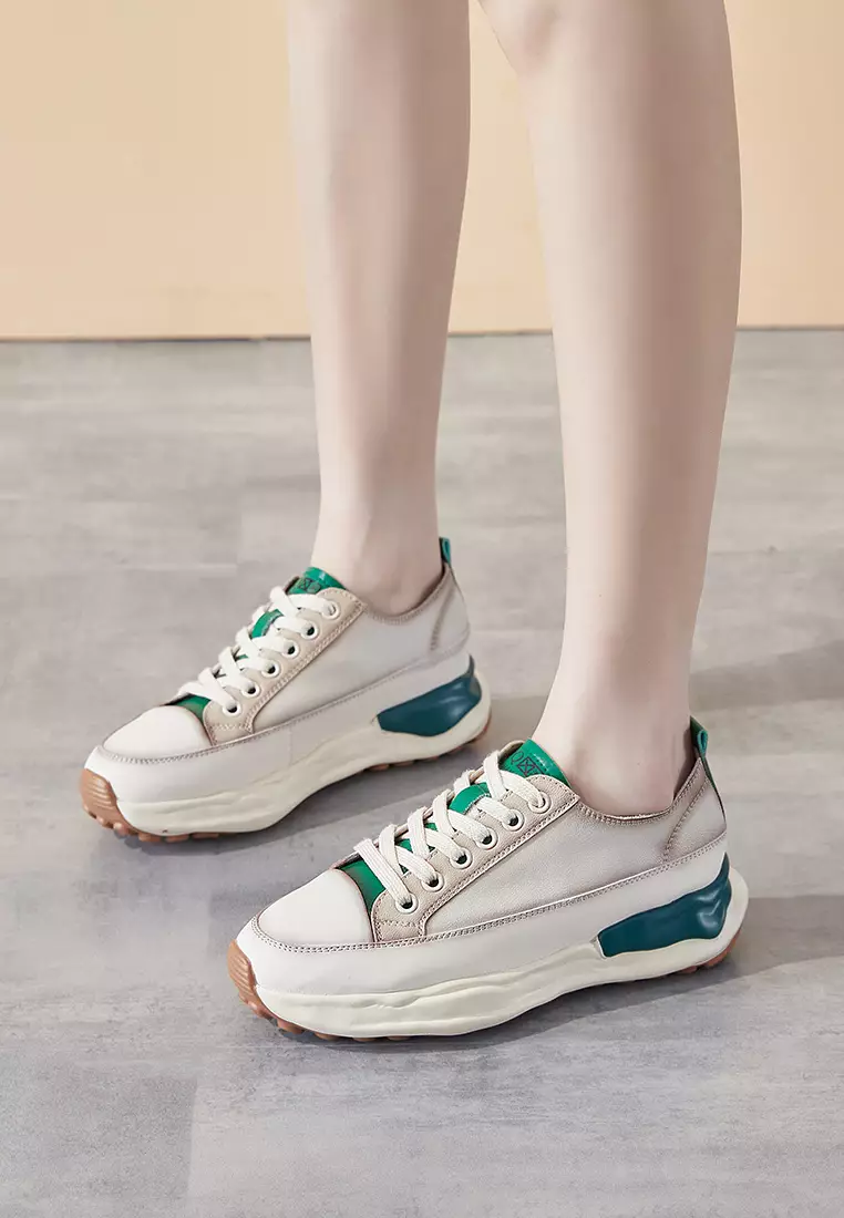 Suede Patchwork Contrast-color Sneakers RX6616